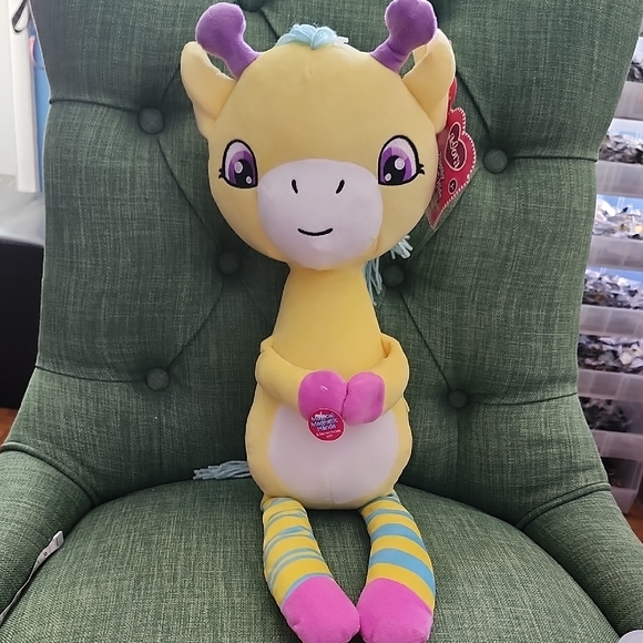ADORA Yellow and Purple Giraffe Plush Toy - Picture 1 of 9